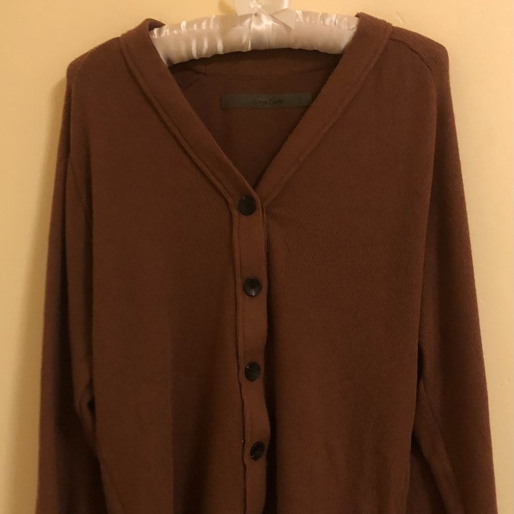 Enza Costa Button Up Cardigan